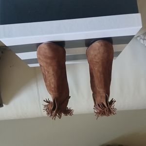 Aquazzura suede fringe boots